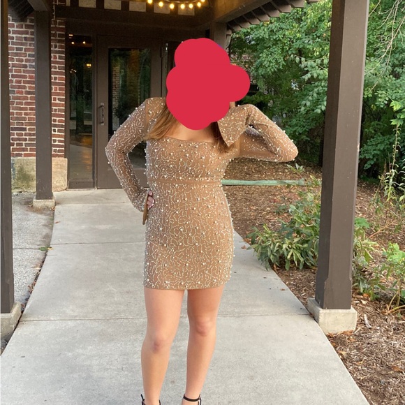Hand beaded Homecoming Dress - Picture 8 of 8
